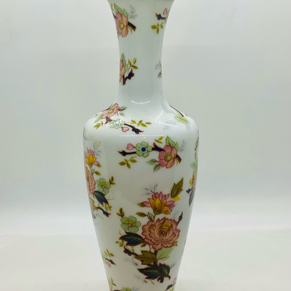 Royal Porzellan Vase Flowers & Gold Trim Bavaria KPM Germany Handarbeit 380/2